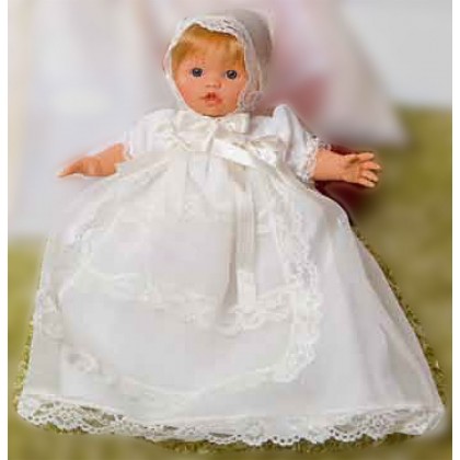 Кукла Мончи в крестильном платье  34 см Carmen Gonzalez